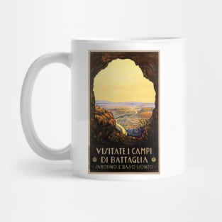 Visitate Campi Di BATTAGLIA Terme ENIT Vintage Italy Tourism Mug